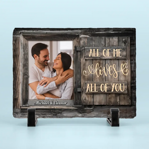 Custom Photo You Are My Favorite Work Of Art - Couple Personalized Custom Rectangle Shaped Stone With Stand - Gift For Husband Wife, Anniversary