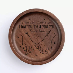 I Wanted It To Be You - Couple Personalized Custom Wooden Jewelry Dish - Gift For Husband Wife, Anniversary