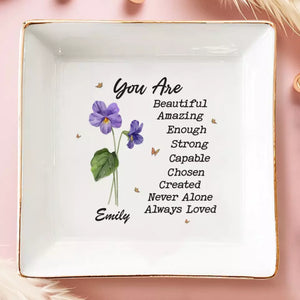 Besties Who Slay Together, Stay Together - Bestie Personalized Custom Jewelry Dish - Gift For Best Friends, BFF, Sisters