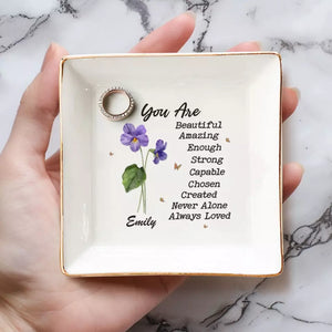 Besties Who Slay Together, Stay Together - Bestie Personalized Custom Jewelry Dish - Gift For Best Friends, BFF, Sisters