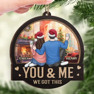 Ornaments That Tell Your Story, Unique Decorations That Delight - Couple Personalized Custom Ornament - Wood Custom Shaped - Christmas Gift For Husband Wife, Anniversary