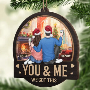 Ornaments That Tell Your Story, Unique Decorations That Delight - Couple Personalized Custom Ornament - Wood Custom Shaped - Christmas Gift For Husband Wife, Anniversary
