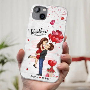 My Love For You Is Endless - Couple Personalized Custom Clear Phone Case - Gift For Husband Wife, Anniversary