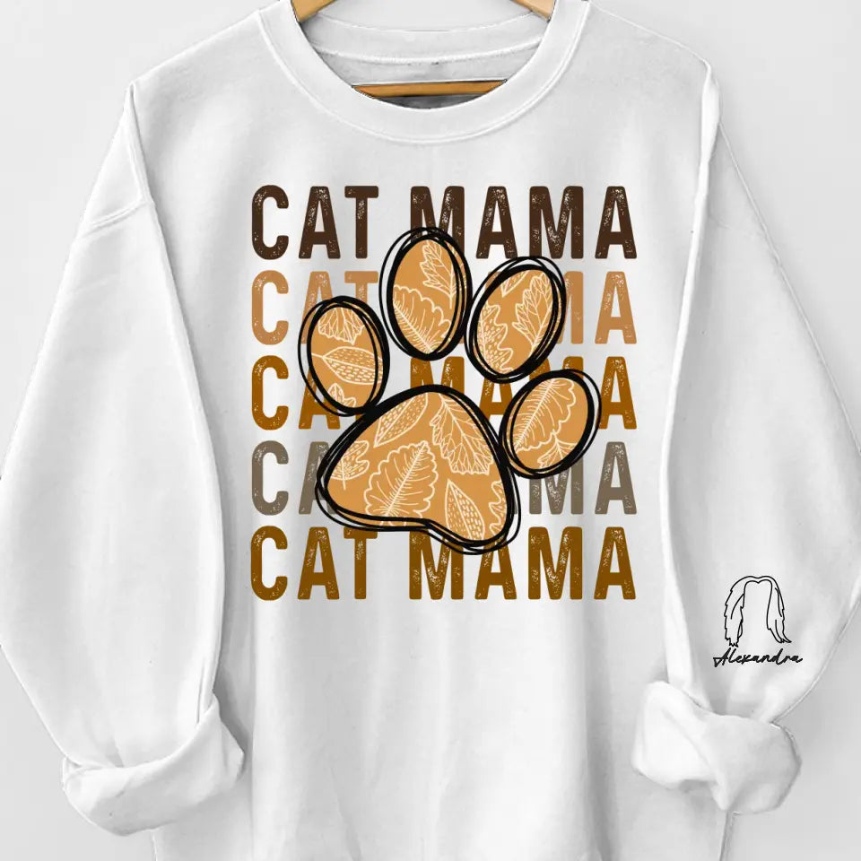 Furry Companions, Loyal Hearts - Dog & Cat Personalized Custom Unisex Sweatshirt With Design On Sleeve - Gift For Pet Owners, Pet Lovers