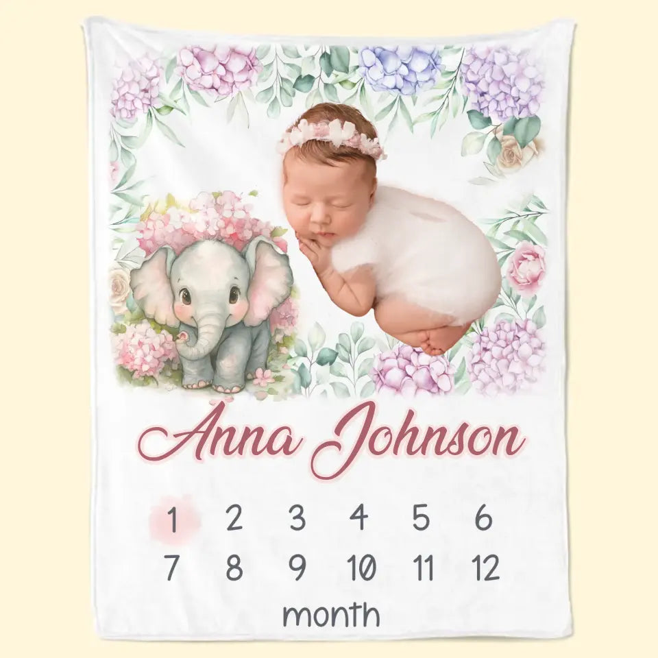 Custom Photo Our Colorful Bouncing Baby Has Entered The World - Family Personalized Custom Baby Blanket - Gift For Baby Kids, Newborn Baby