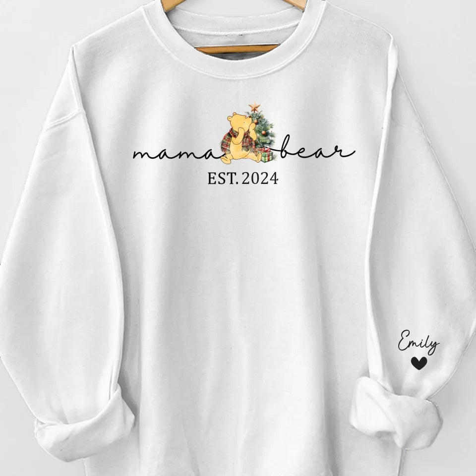 Your Love Is The Thread That Ties Our Family Together - Family Personalized Custom Unisex Sweatshirt With Design On Sleeve - Christmas Gift For Mom, Grandma