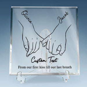 I Love You Forever & Always - Couple Personalized Custom Square Shaped Acrylic Plaque - New Arrival, Gift For Husband Wife, Anniversary AMZ