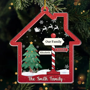 Christmas Is All About Family And Love - Family Personalized Custom Ornament - Acrylic Custom Shaped - Christmas Gift For Family Members