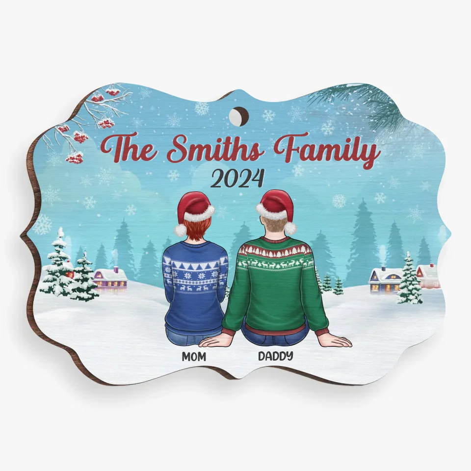 My Favorite Part Of Christmas Is Family - Family Personalized Custom Ornament - Wood Benelux Shaped - Christmas Gift For Family Members