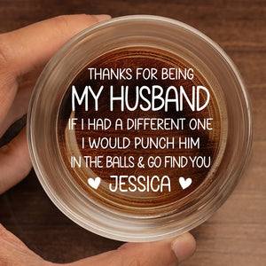 My Favorite Part Of My Day Is You - Couple Personalized Custom Whiskey Glass - Gift For Husband Wife, Anniversary