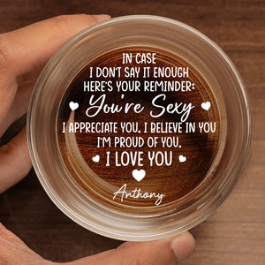 I Found My Forever In You - Couple Personalized Custom Whiskey Glass - Gift For Husband Wife, Anniversary