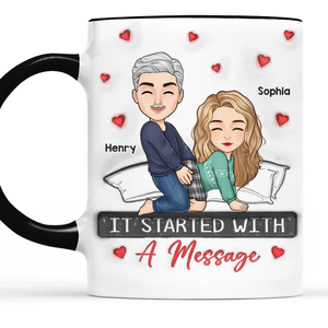 My Favorite Thing To Do Is You -  Couple Personalized Custom 3D Inflated Effect Printed Accent Mug - Gift For Husband Wife, Anniversary