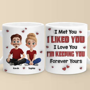 You’re My Reason To Smile Every Day - Couple Personalized Custom 3D Inflated Effect Printed Mug - Gift For Husband Wife, Anniversary