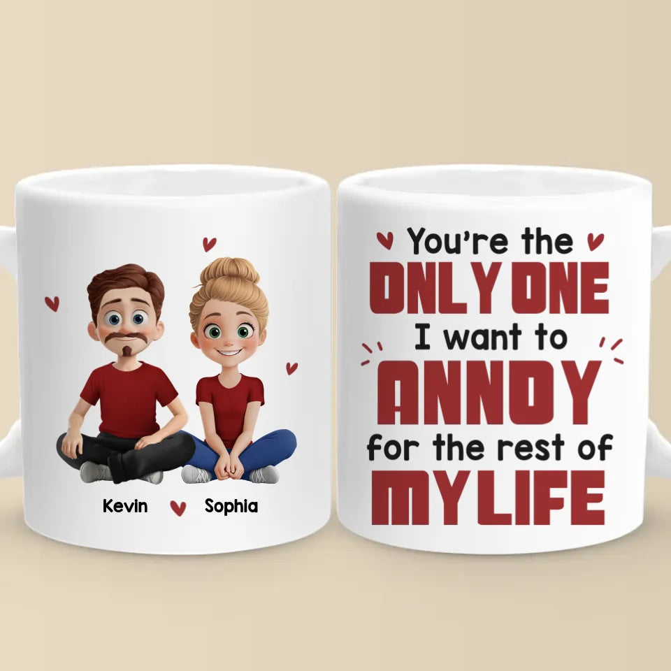 Life Is Better When We’re Together - Couple Personalized Custom Mug - Gift For Husband Wife, Anniversary