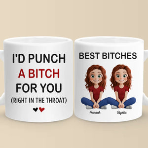 Life Is Better With You By My Side - Bestie Personalized Custom Mug - Gift For Best Friends, BFF, Sister