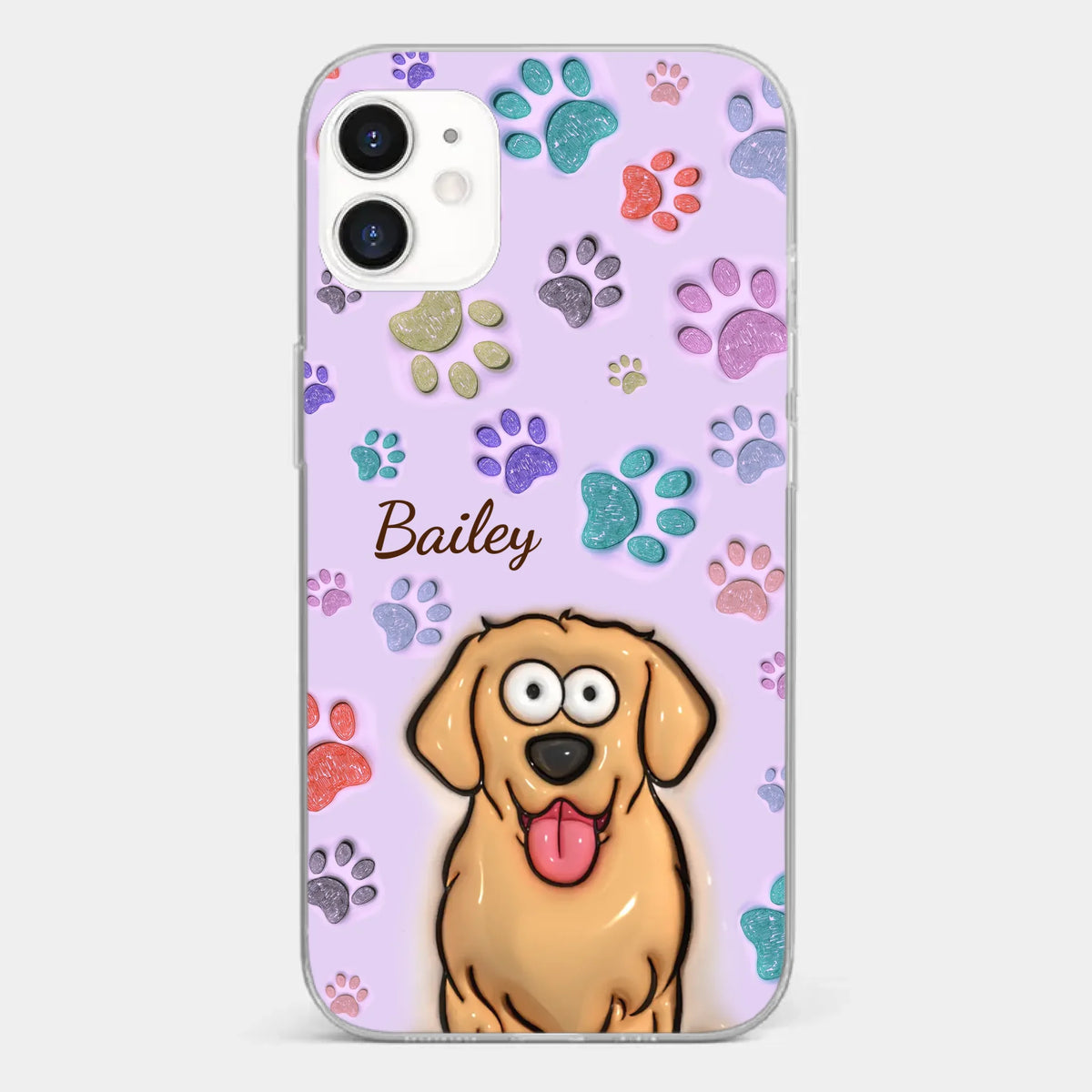 Pets Are The Best Kind Of Therapy - Dog & Cat Personalized Custom 3D Inflated Effect Printed Clear Phone Case - Gift For Pet Owners, Pet Lovers