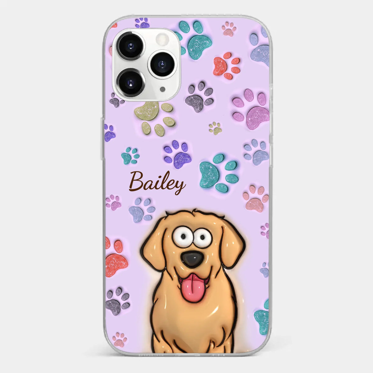 Pets Are The Best Kind Of Therapy - Dog & Cat Personalized Custom 3D Inflated Effect Printed Clear Phone Case - Gift For Pet Owners, Pet Lovers