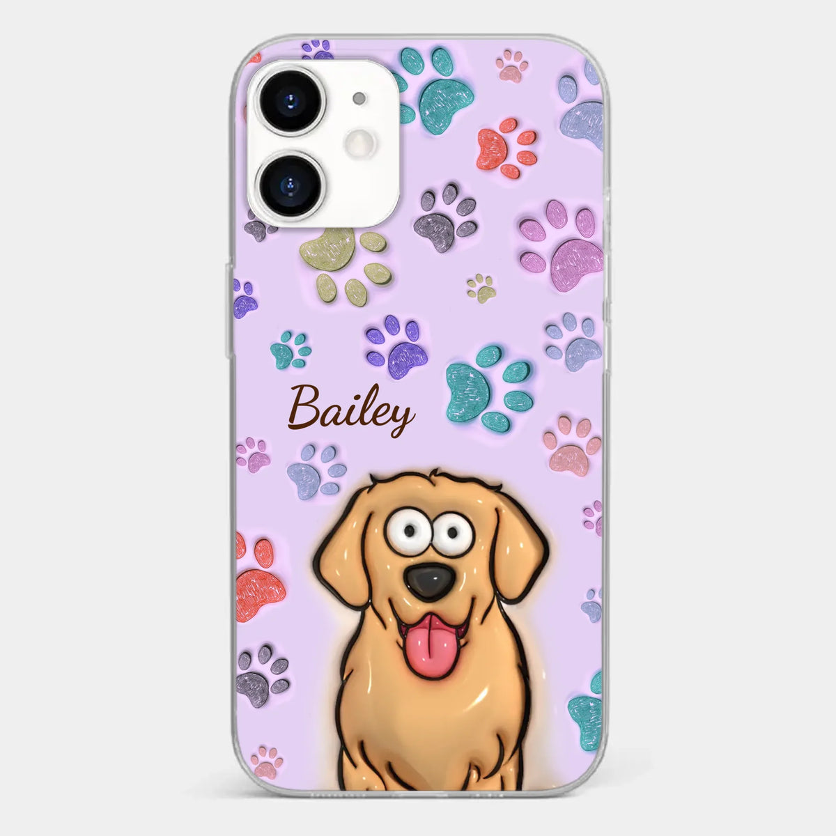 Pets Are The Best Kind Of Therapy - Dog & Cat Personalized Custom 3D Inflated Effect Printed Clear Phone Case - Gift For Pet Owners, Pet Lovers