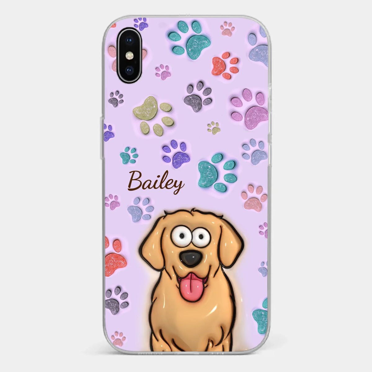 Pets Are The Best Kind Of Therapy - Dog & Cat Personalized Custom 3D Inflated Effect Printed Clear Phone Case - Gift For Pet Owners, Pet Lovers