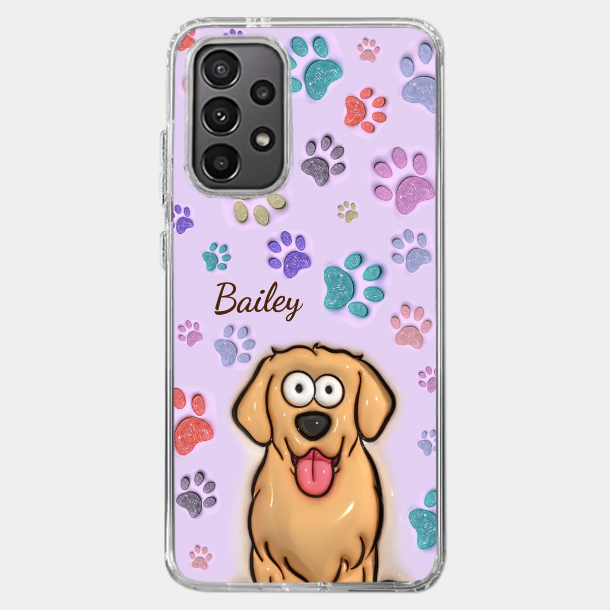 Pets Are The Best Kind Of Therapy - Dog & Cat Personalized Custom 3D Inflated Effect Printed Clear Phone Case - Gift For Pet Owners, Pet Lovers