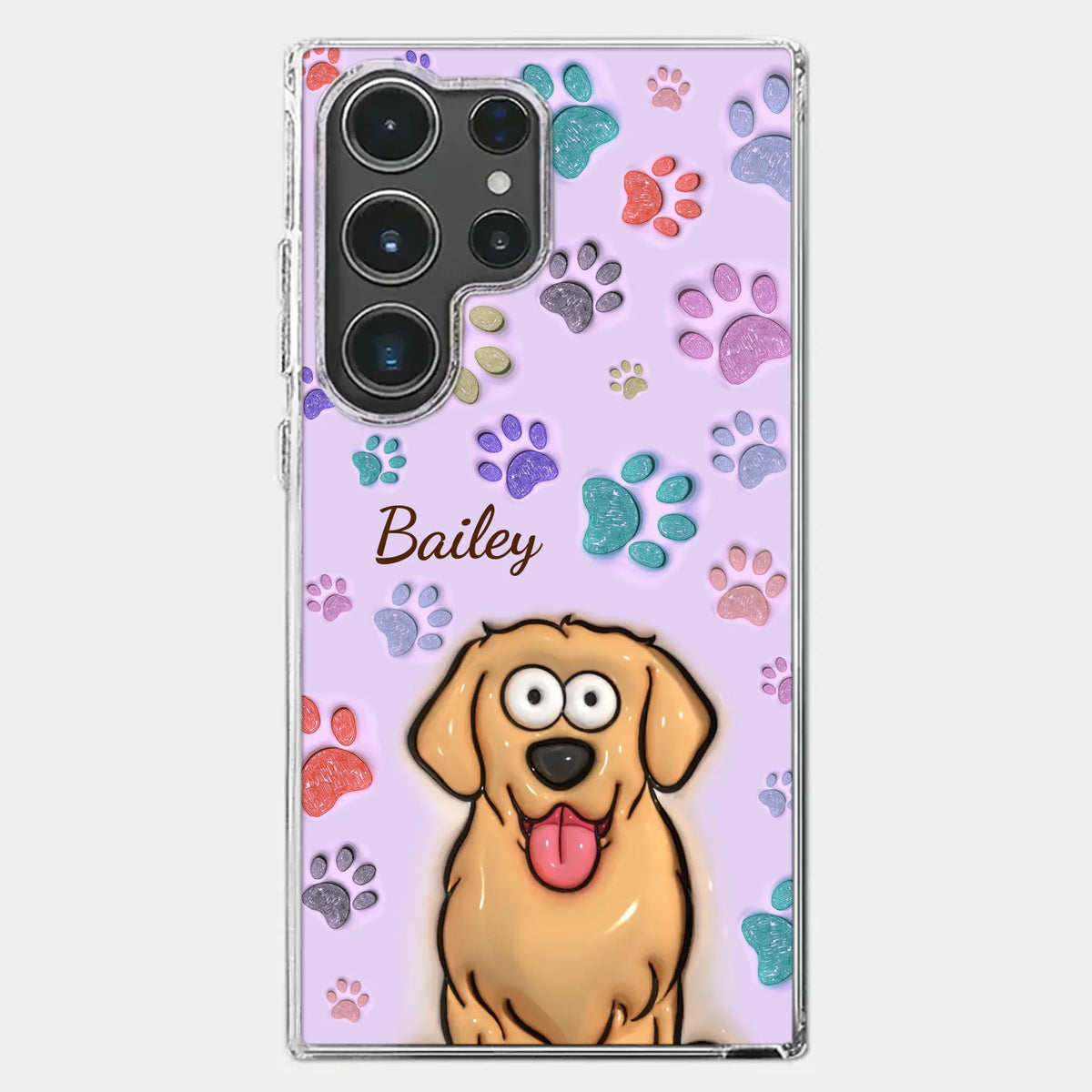 Pets Are The Best Kind Of Therapy - Dog & Cat Personalized Custom 3D Inflated Effect Printed Clear Phone Case - Gift For Pet Owners, Pet Lovers