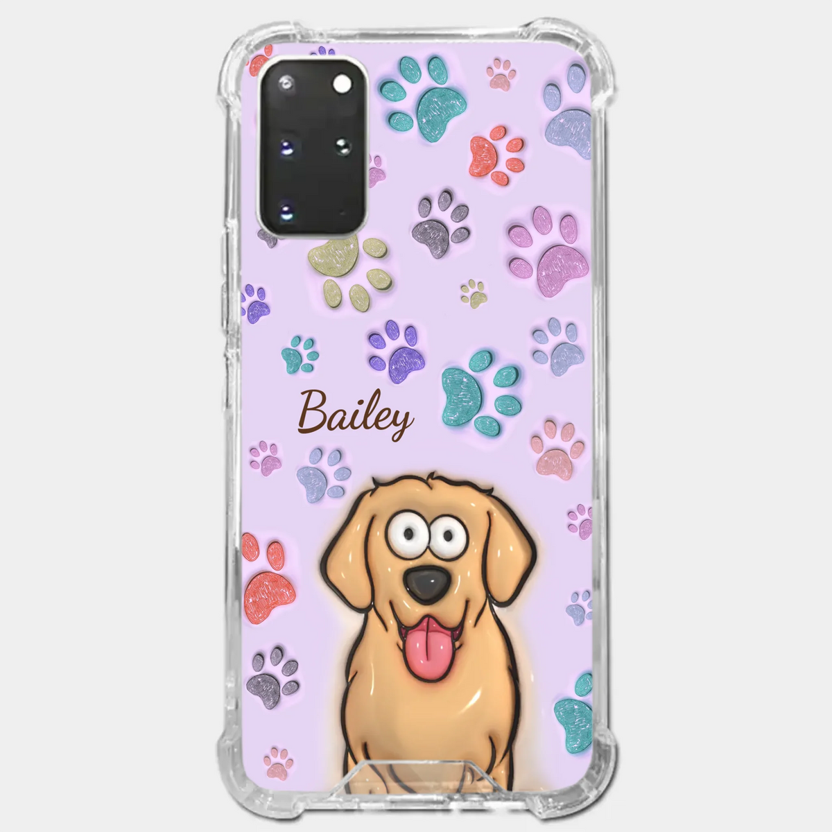 Pets Are The Best Kind Of Therapy - Dog & Cat Personalized Custom 3D Inflated Effect Printed Clear Phone Case - Gift For Pet Owners, Pet Lovers