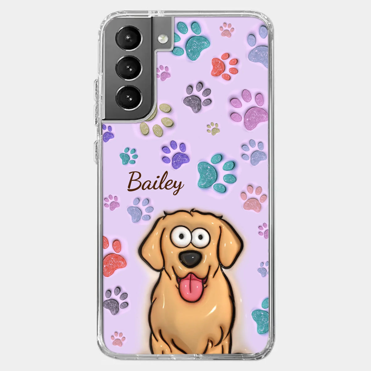 Pets Are The Best Kind Of Therapy - Dog & Cat Personalized Custom 3D Inflated Effect Printed Clear Phone Case - Gift For Pet Owners, Pet Lovers