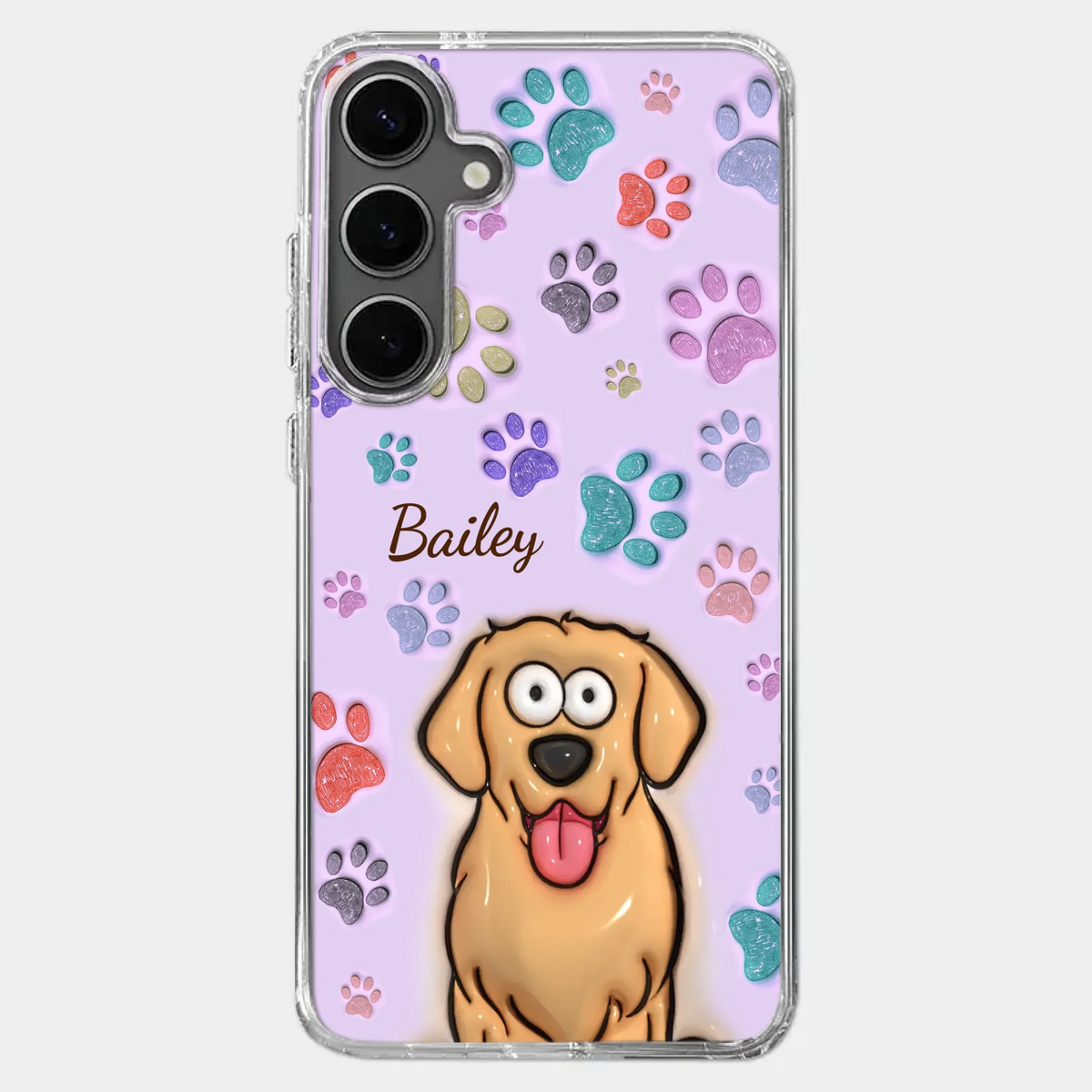 Pets Are The Best Kind Of Therapy - Dog & Cat Personalized Custom 3D Inflated Effect Printed Clear Phone Case - Gift For Pet Owners, Pet Lovers