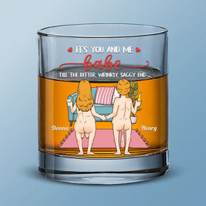 Together, We’re Unstoppable - Couple Personalized Custom Whiskey Glass - Gift For Husband Wife, Anniversary